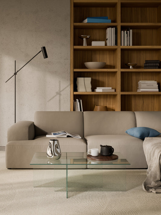 Anouk Coffee Table, Glass (W 102 cm)