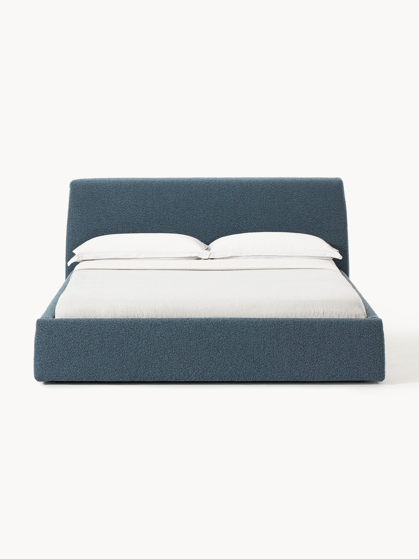Cloud Bed in Bouclé, Upholstered