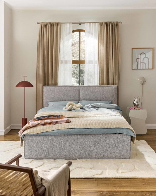 Dream Upholstered Bouclé Bed