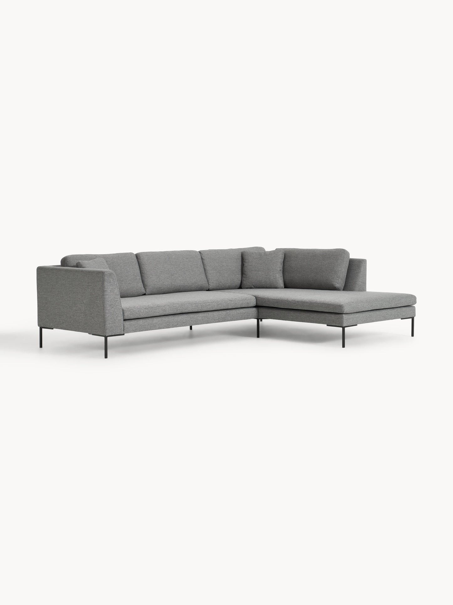 Emma Corner Couch on Metal Legs