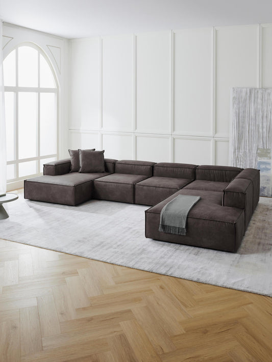 Lennon Modular XL Settee in Leather
