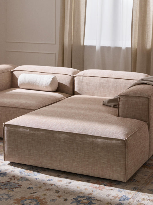 Lennon Ottoman Corner Piece in Linen Blend