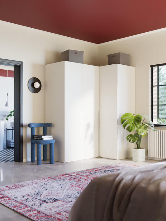 Leon Modular Corner Wardrobe in Various Sizes, 165 cm Wide