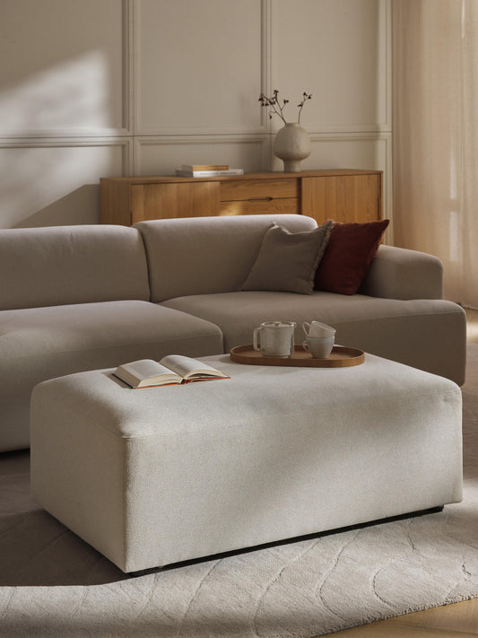 Melva XL Pouffe, W 116 x D 72 cm
