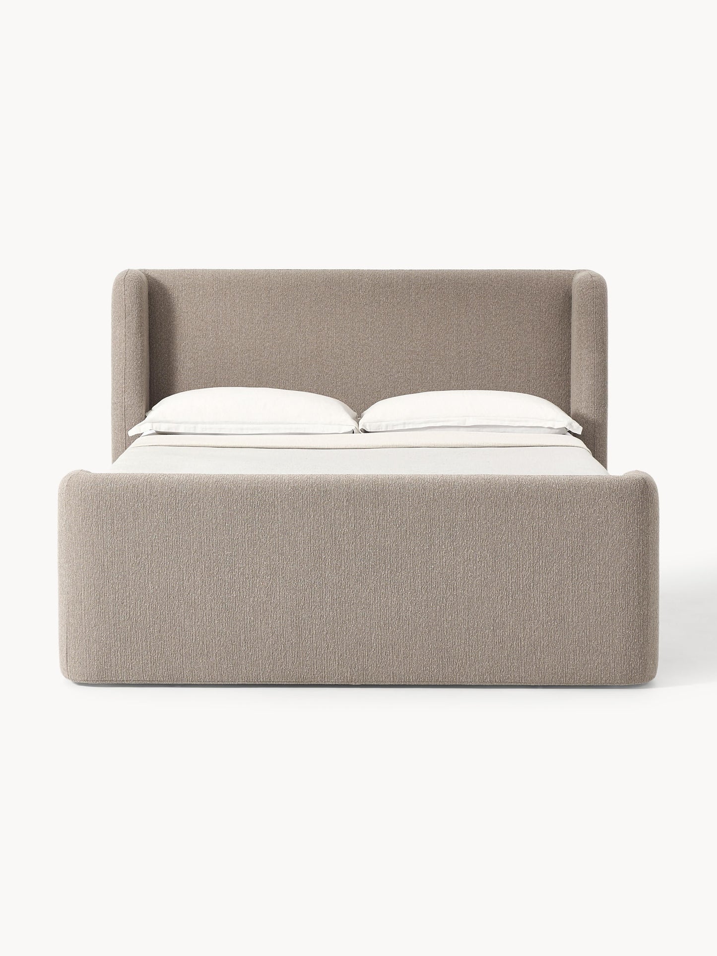 Perla Box Spring Bed Frame, Bouclé
