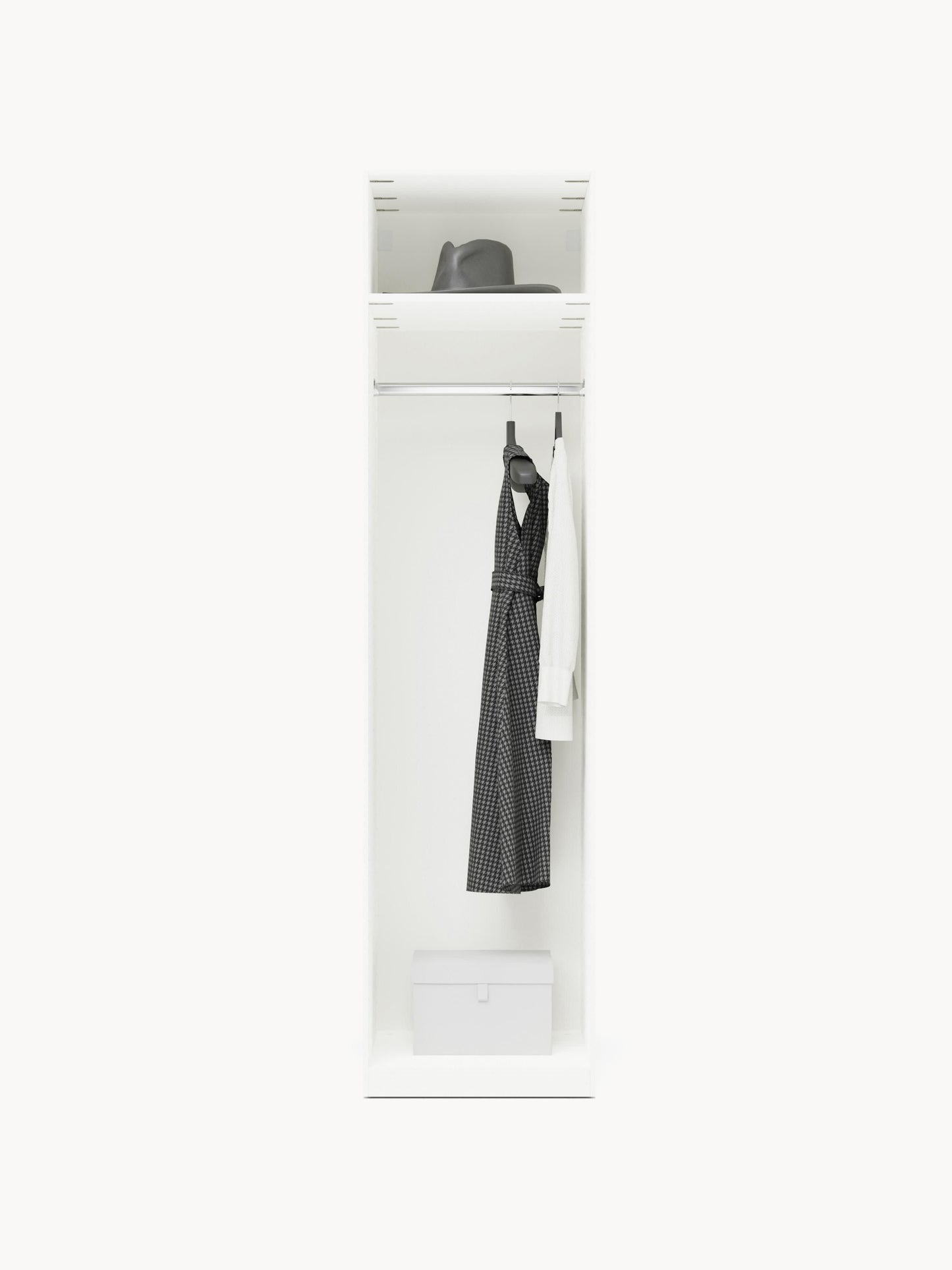 Simone Modular Hinged-Door Wardrobe in Various Sizes, 50 cm Wide