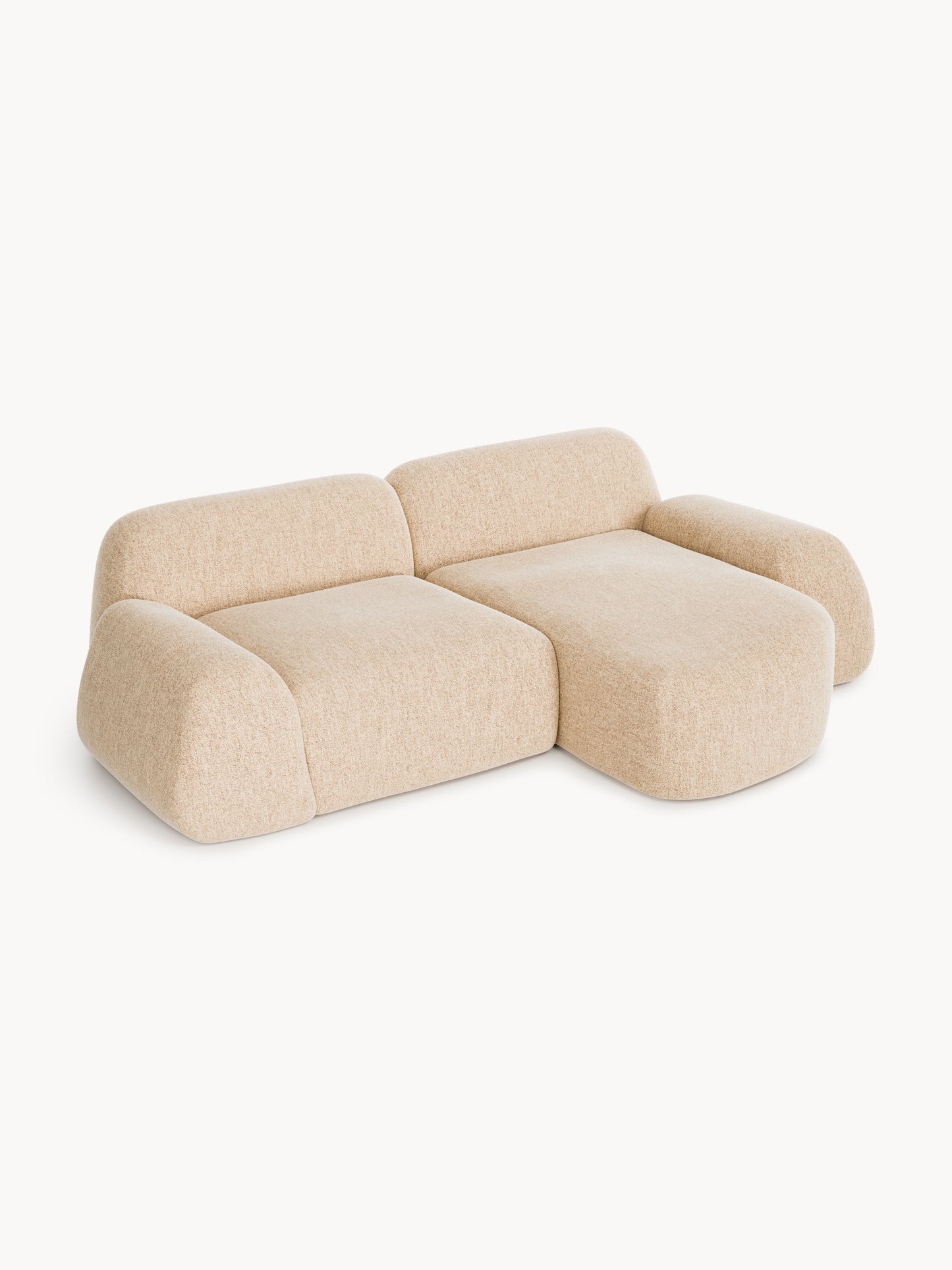 Wolke Modular Bouclé Corner Settee (3-Seater)