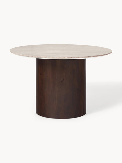 Abby Round Marble Dining Table, Measuring Ø 120 cm