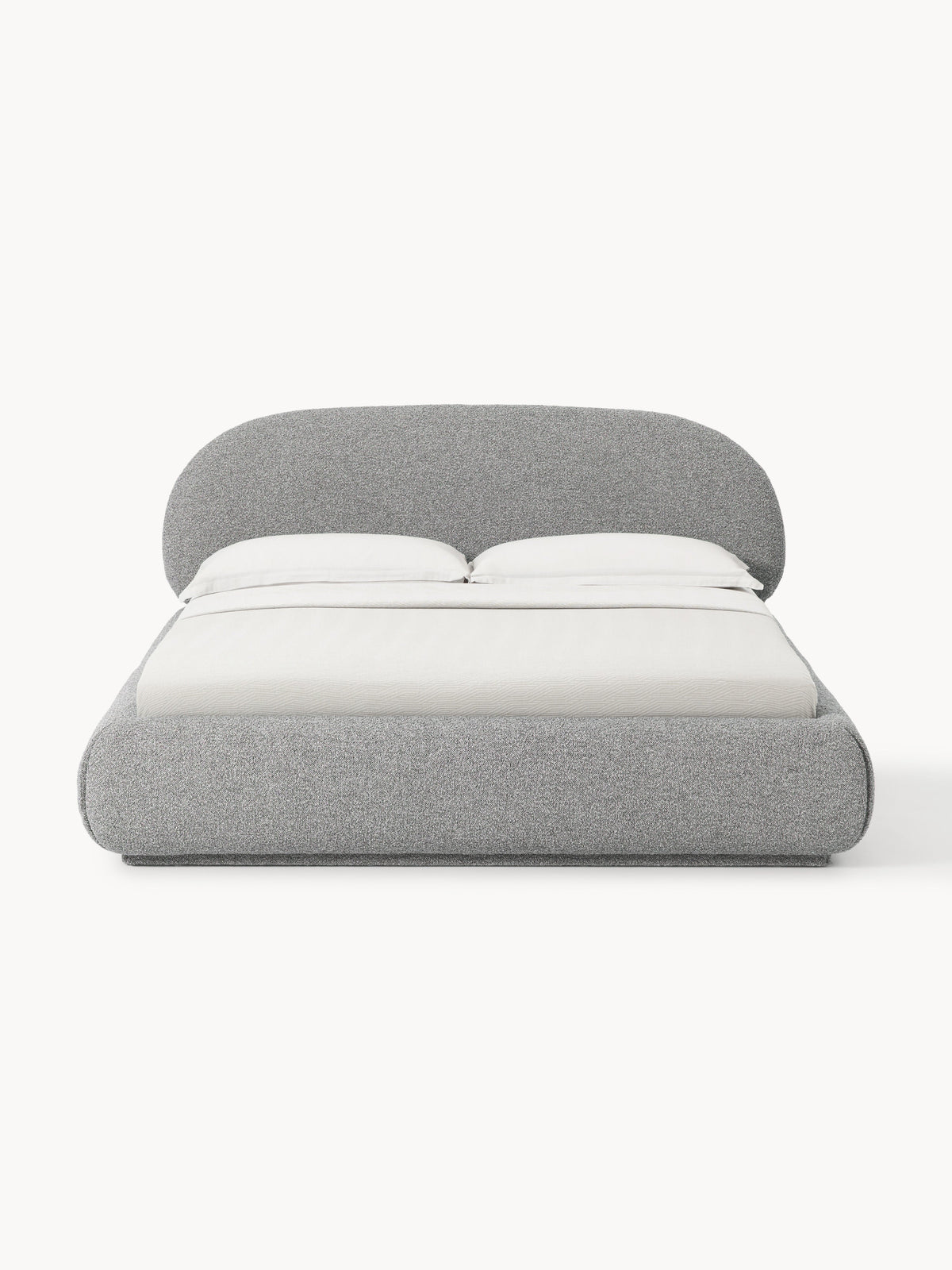 Alba Bed in Bouclé, Upholstered