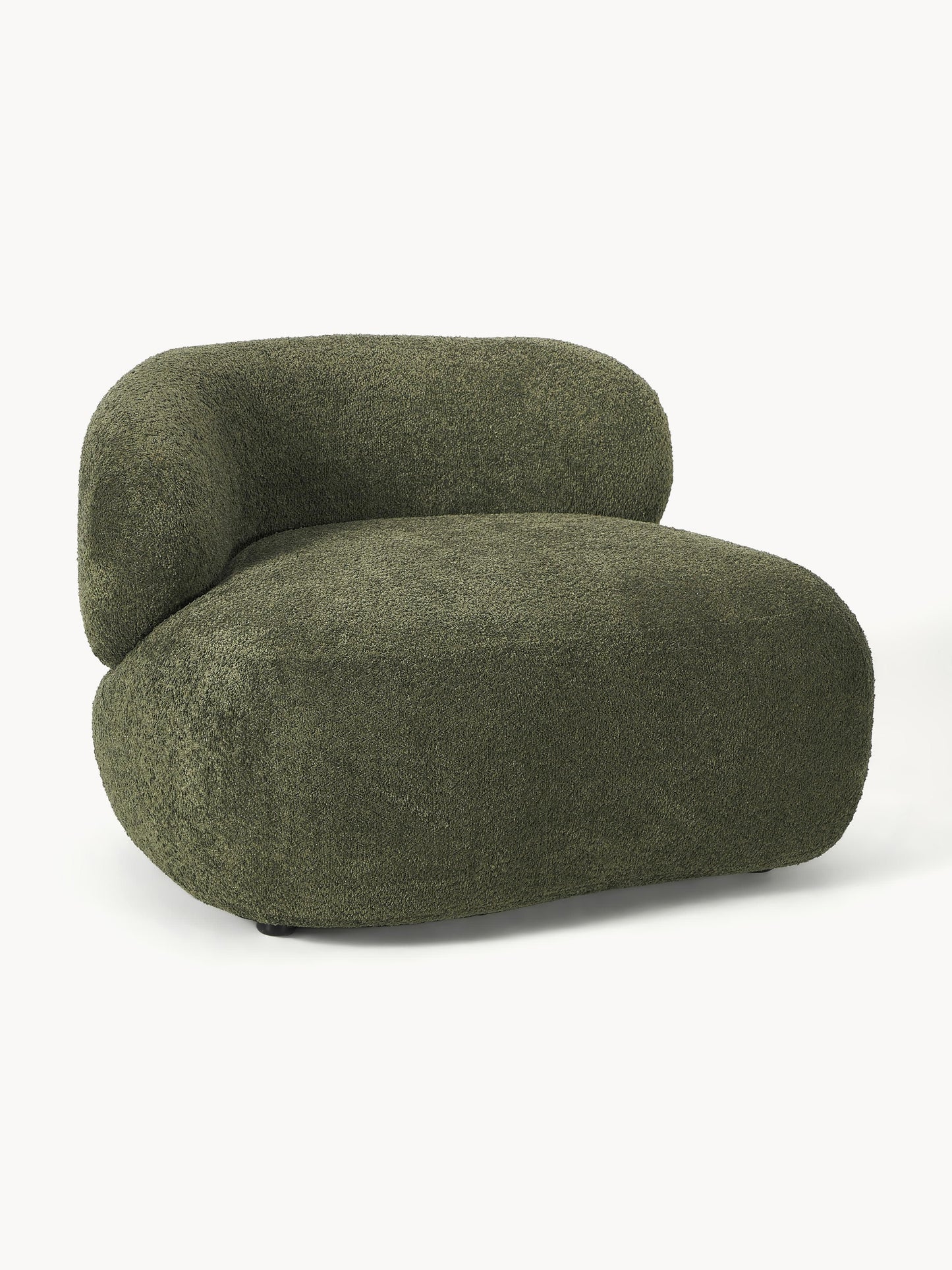 Alba Lounge Armchair with Teddy Bouclé Cover