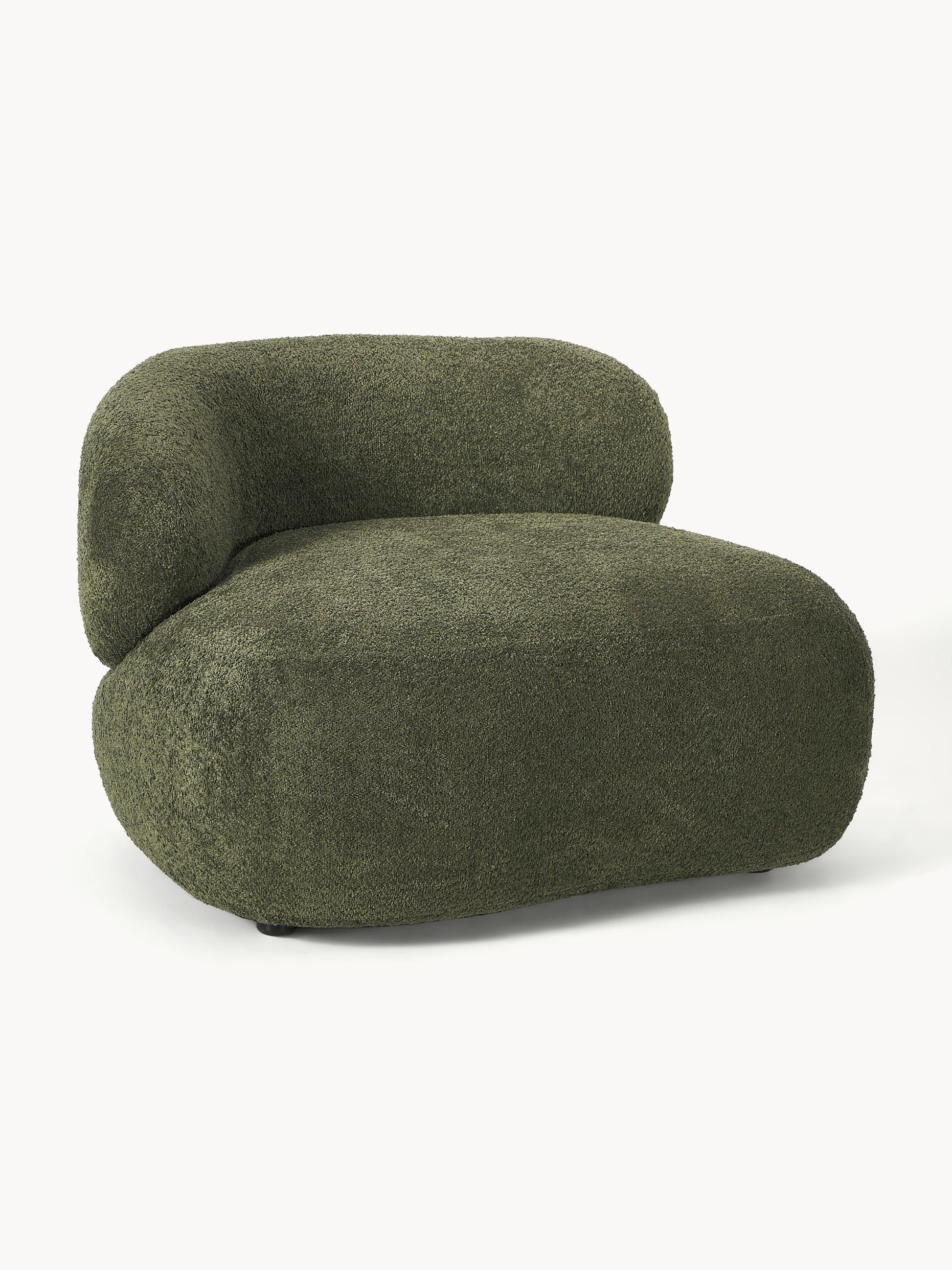 Alba Lounge Armchair with Teddy Bouclé Cover