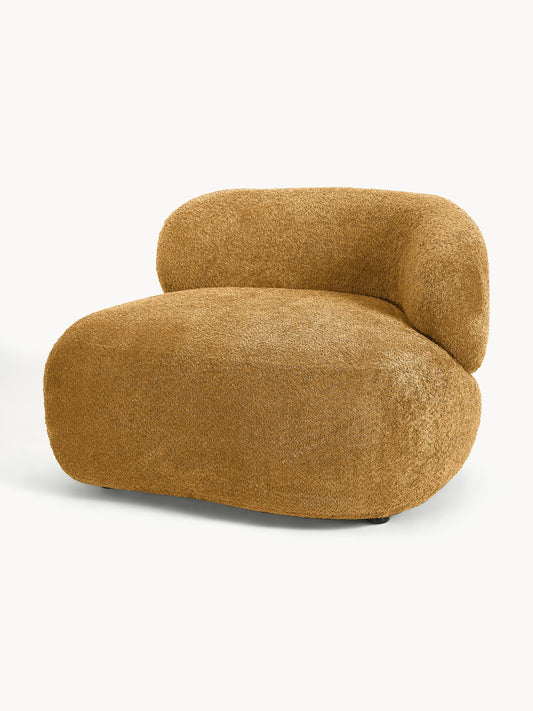 Alba Lounge Armchair with Teddy Bouclé Cover