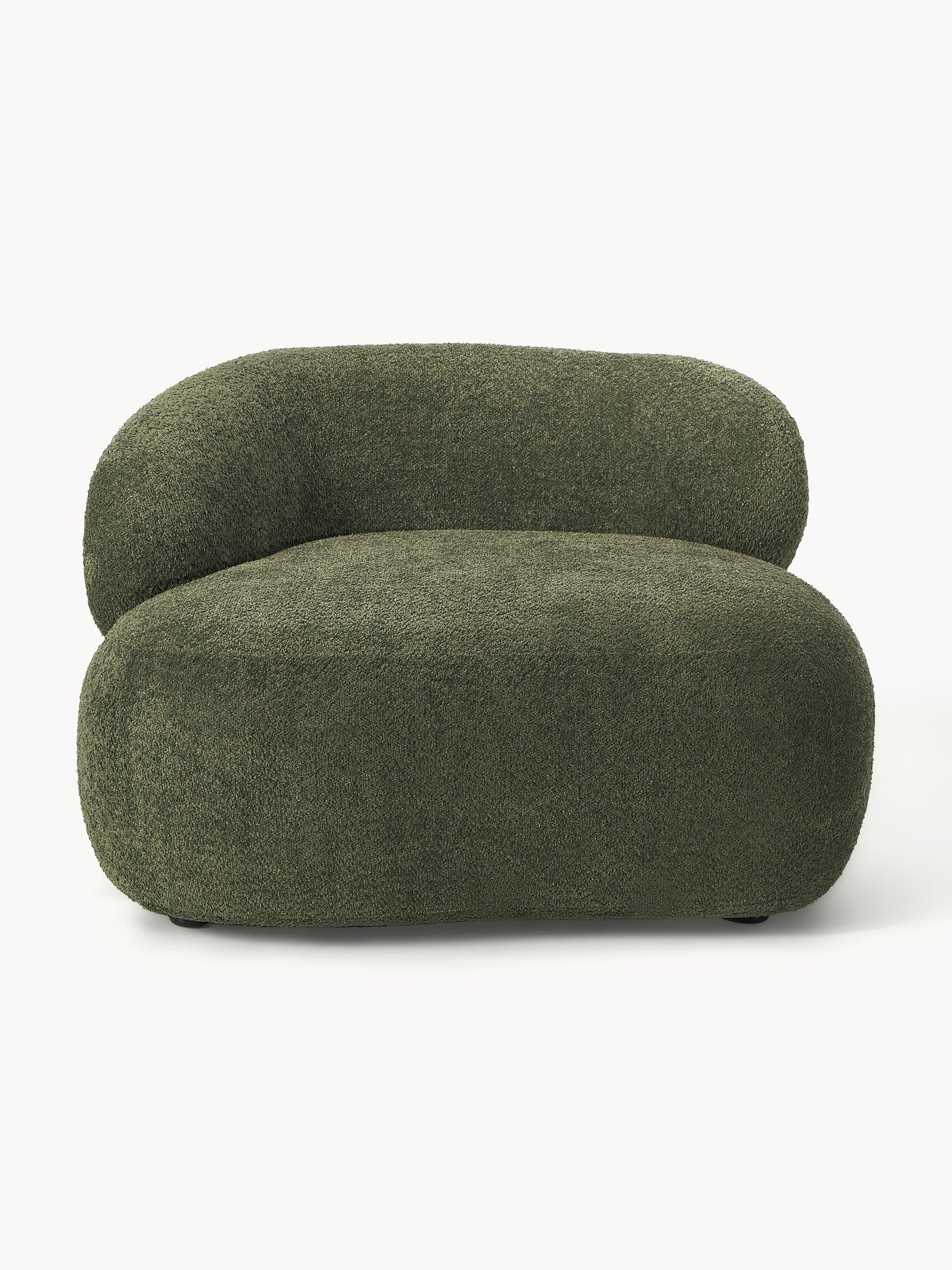 Alba Lounge Armchair with Teddy Bouclé Cover
