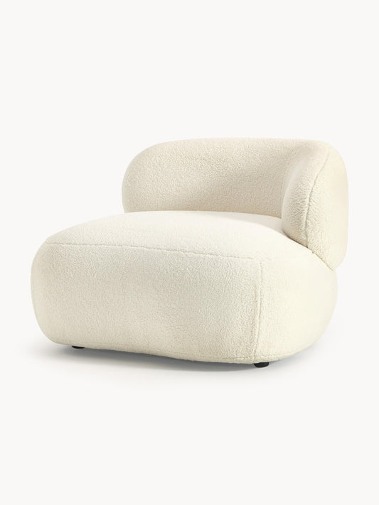 Alba Lounge Armchair with Teddy Fur Cover