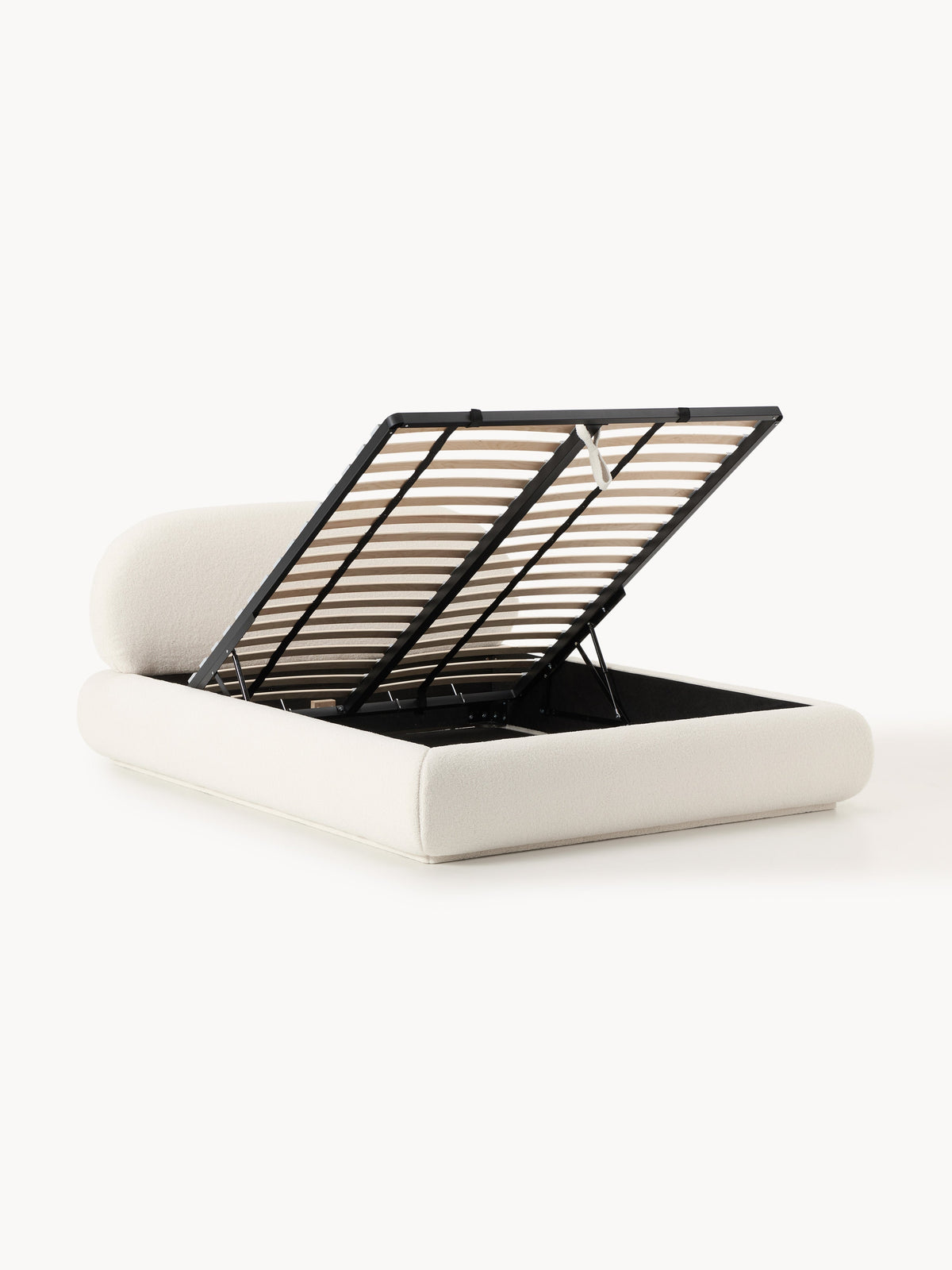 Alba Upholstered Bed in Teddy with Storage