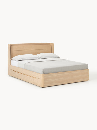 Allow Wooden Bedstead with Drawers