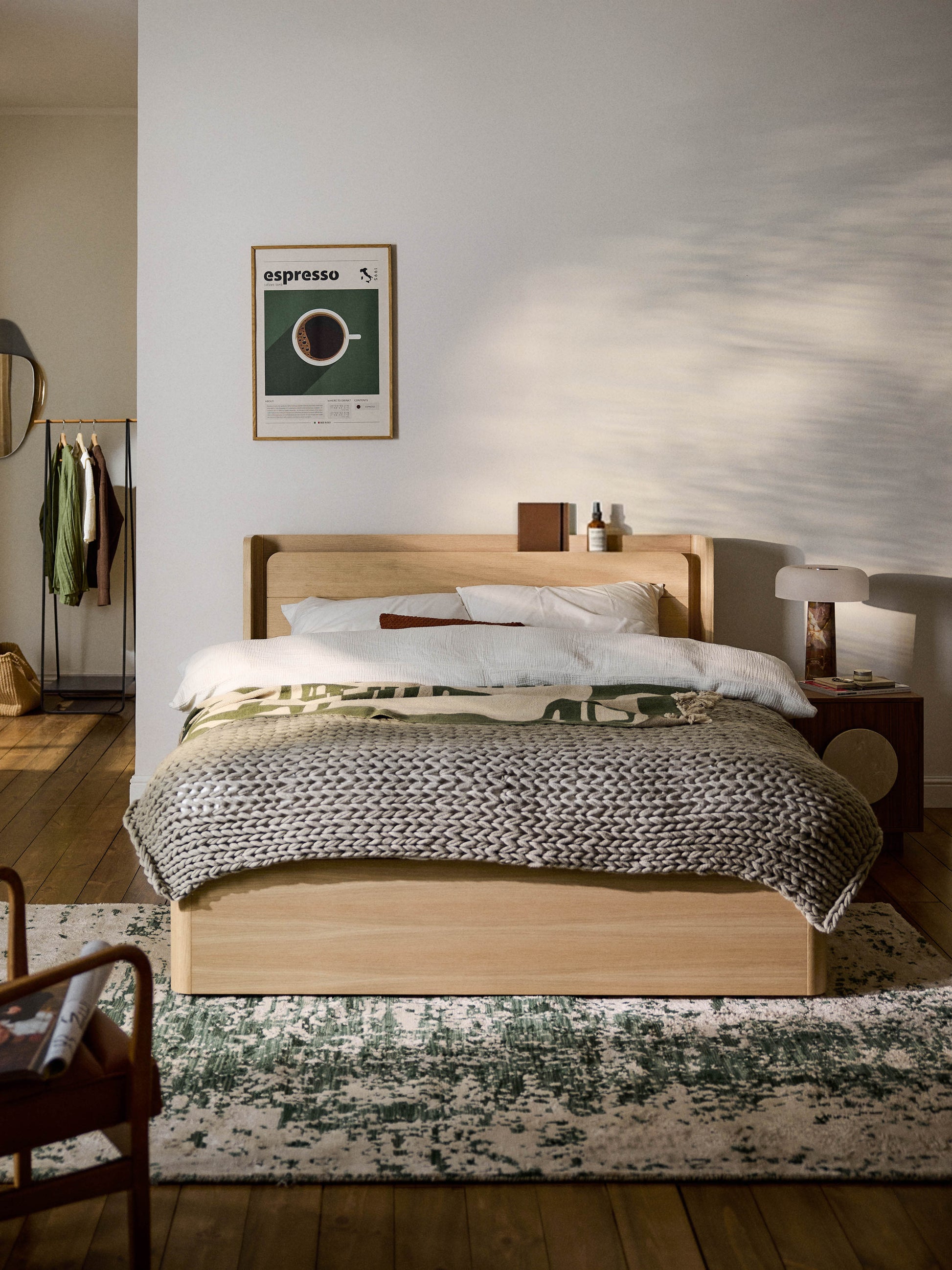 Allow Wooden Bedstead with Drawers