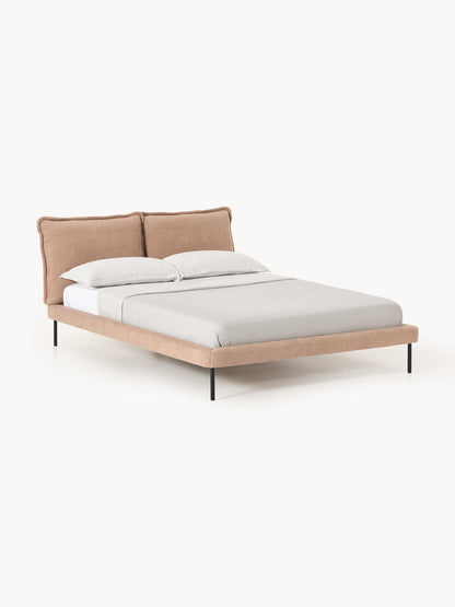 Amelia Bed in Teddy Bouclé, Upholstered