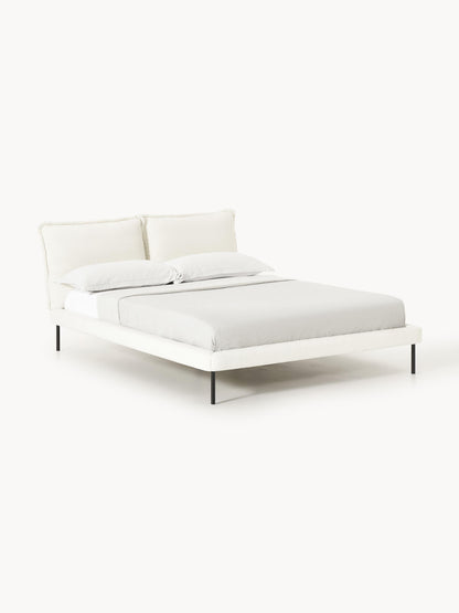 Amelia Bed in Teddy Bouclé, Upholstered