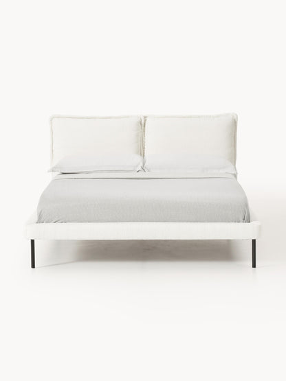 Amelia Bed in Teddy Bouclé, Upholstered