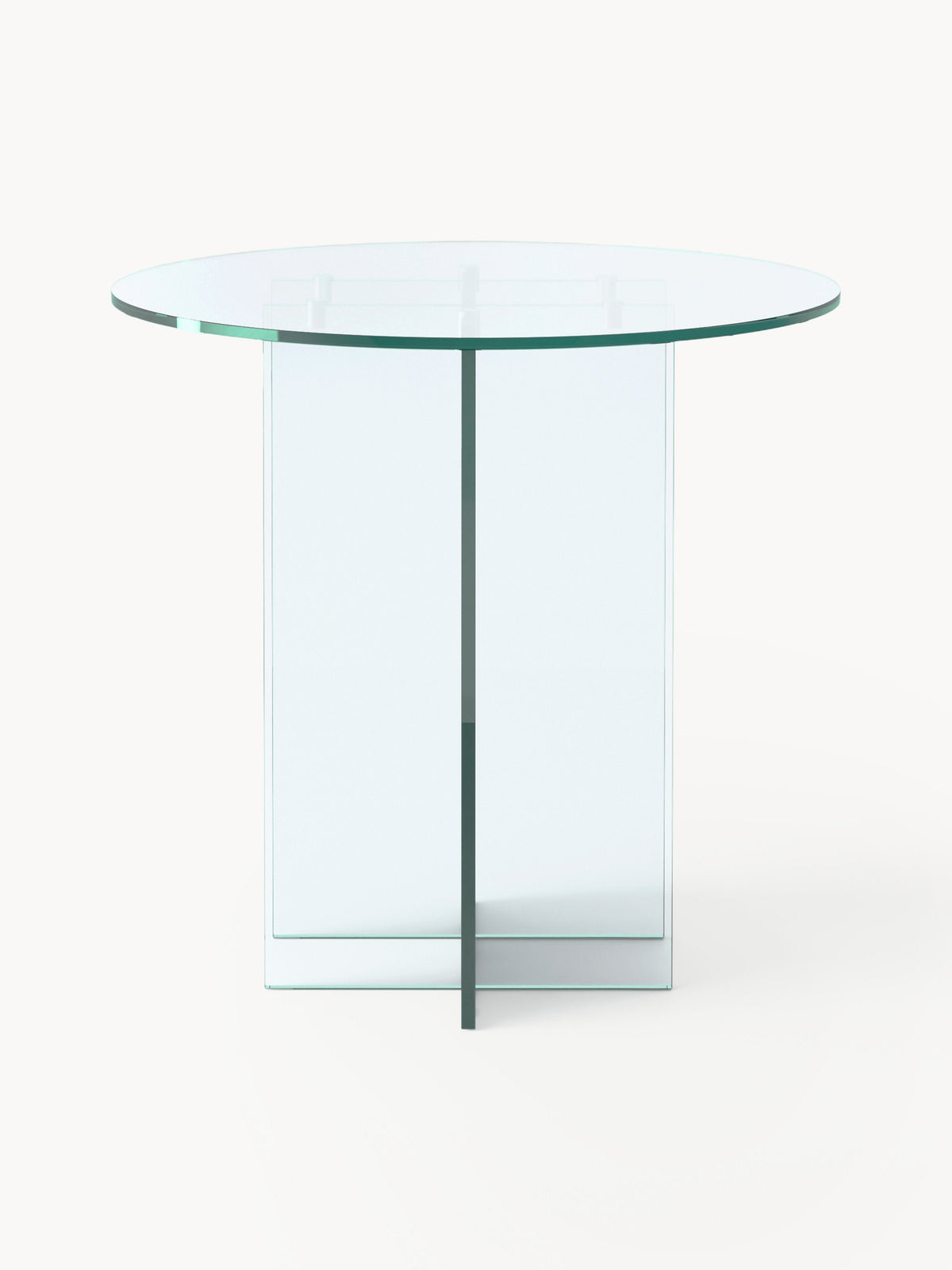 Anouk Round Dining Table in Glass, Available in Various Sizes