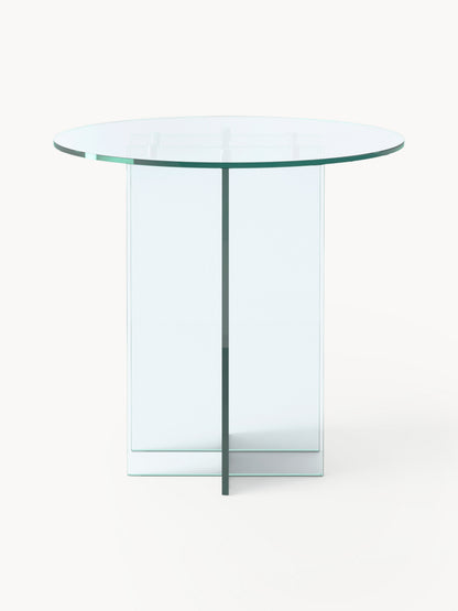 Anouk Round Dining Table in Glass, Available in Various Sizes
