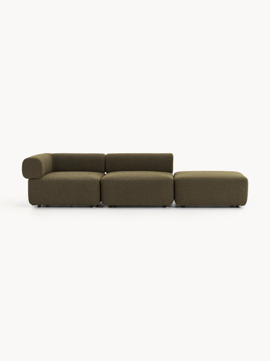 Anton Modular Ottoman in Bouclé