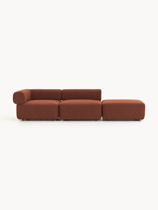 Anton Modular Ottoman in Bouclé