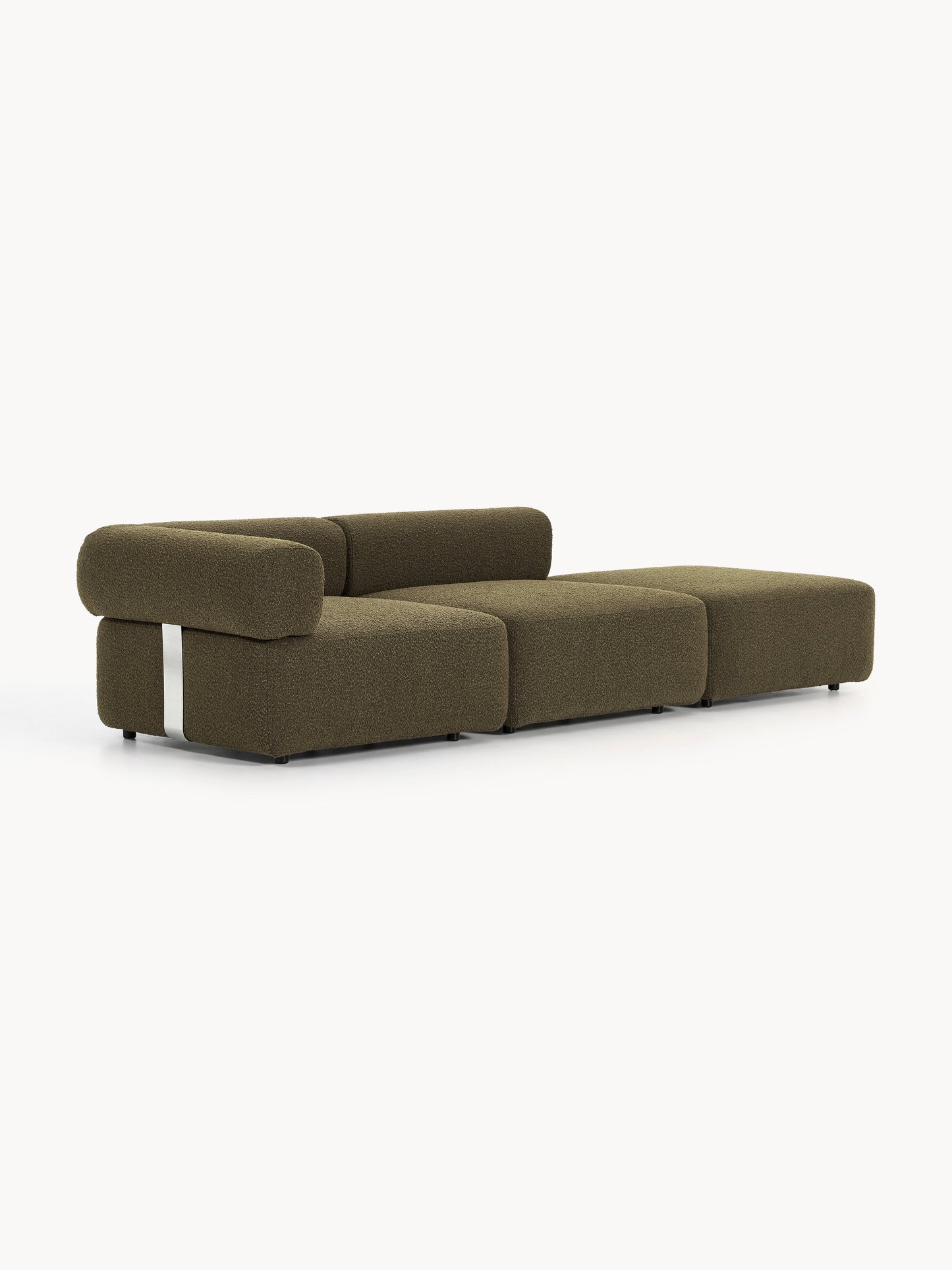 Anton Modular Ottoman in Bouclé