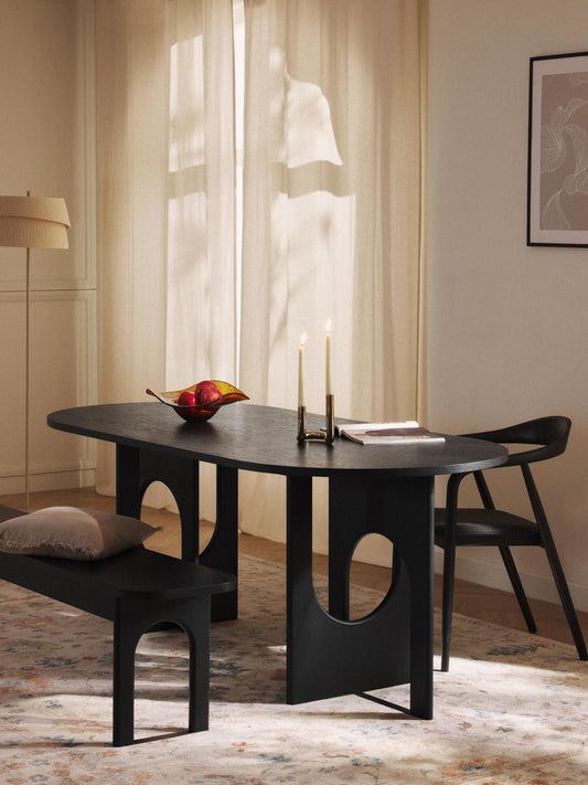 Apollo Oval-Shaped Dining Table, in Various Sizes