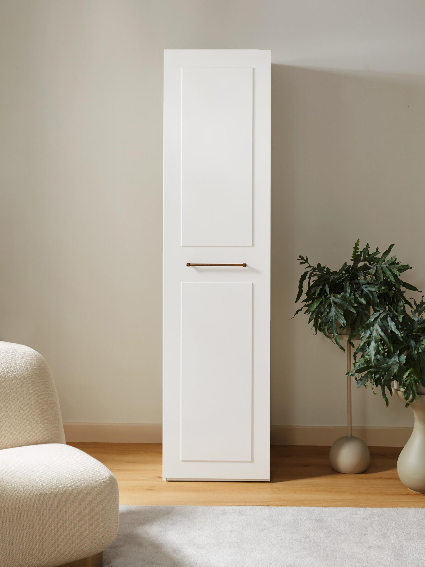 Charlotte Modular Hinged-Door Wardrobe in Various Sizes, 50 cm Wide