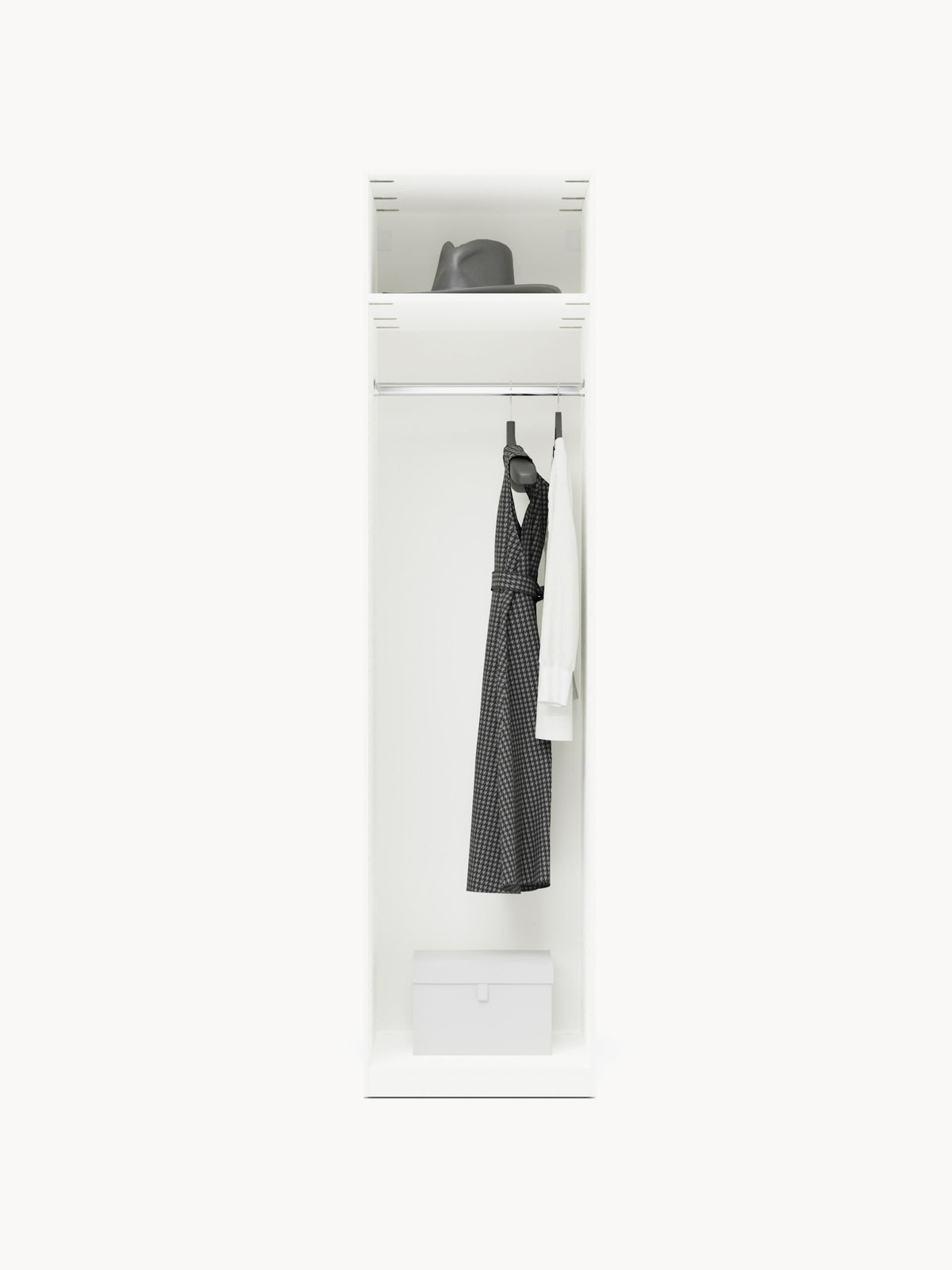 Charlotte Modular Hinged-Door Wardrobe in Various Sizes, 50 cm Wide