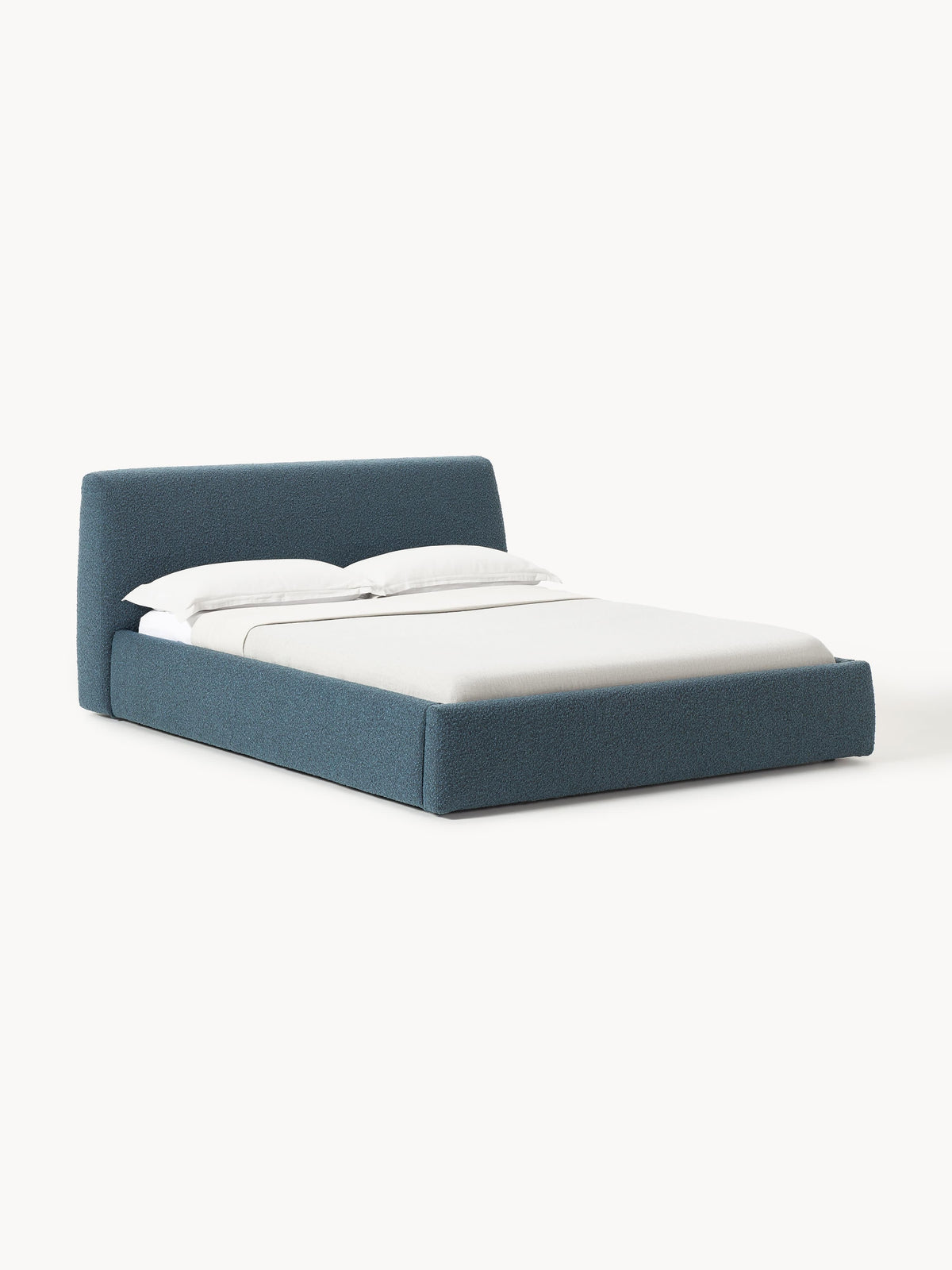Cloud Bed in Bouclé, Upholstered