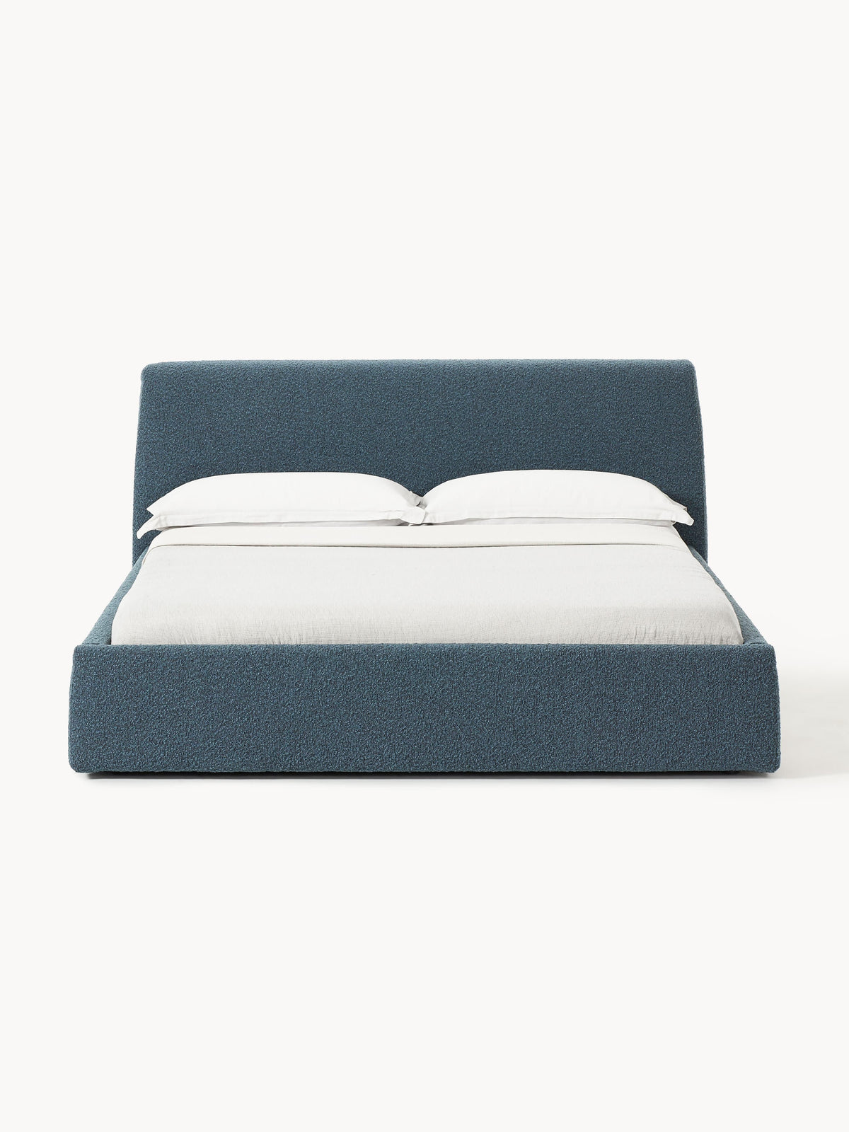 Cloud Bed in Bouclé, Upholstered