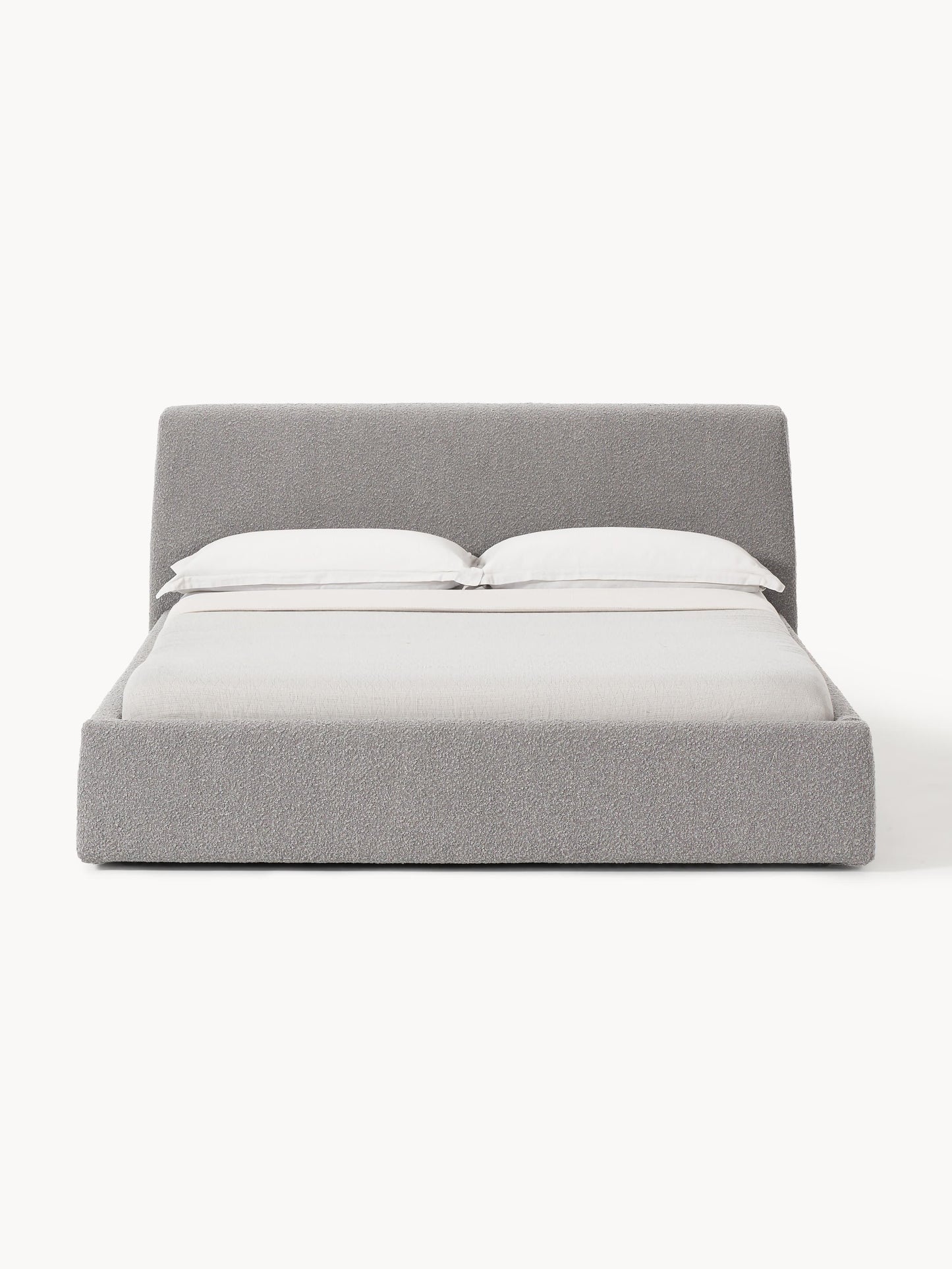 Cloud Bed in Bouclé, Upholstered