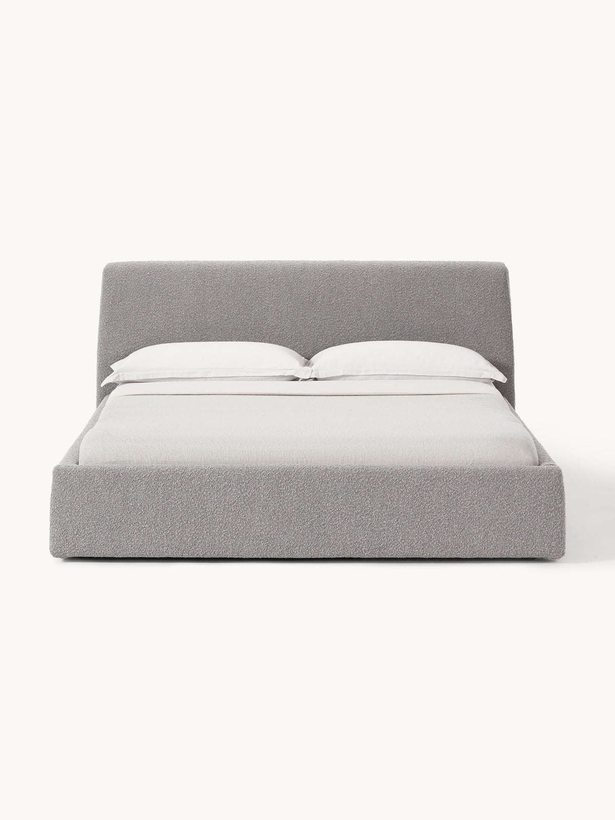 Cloud Bed in Bouclé, Upholstered