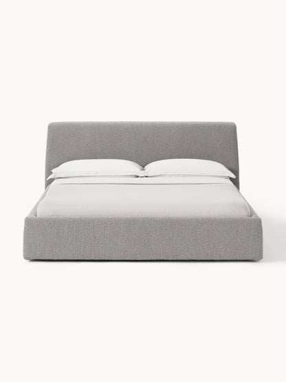 Cloud Bed in Bouclé, Upholstered