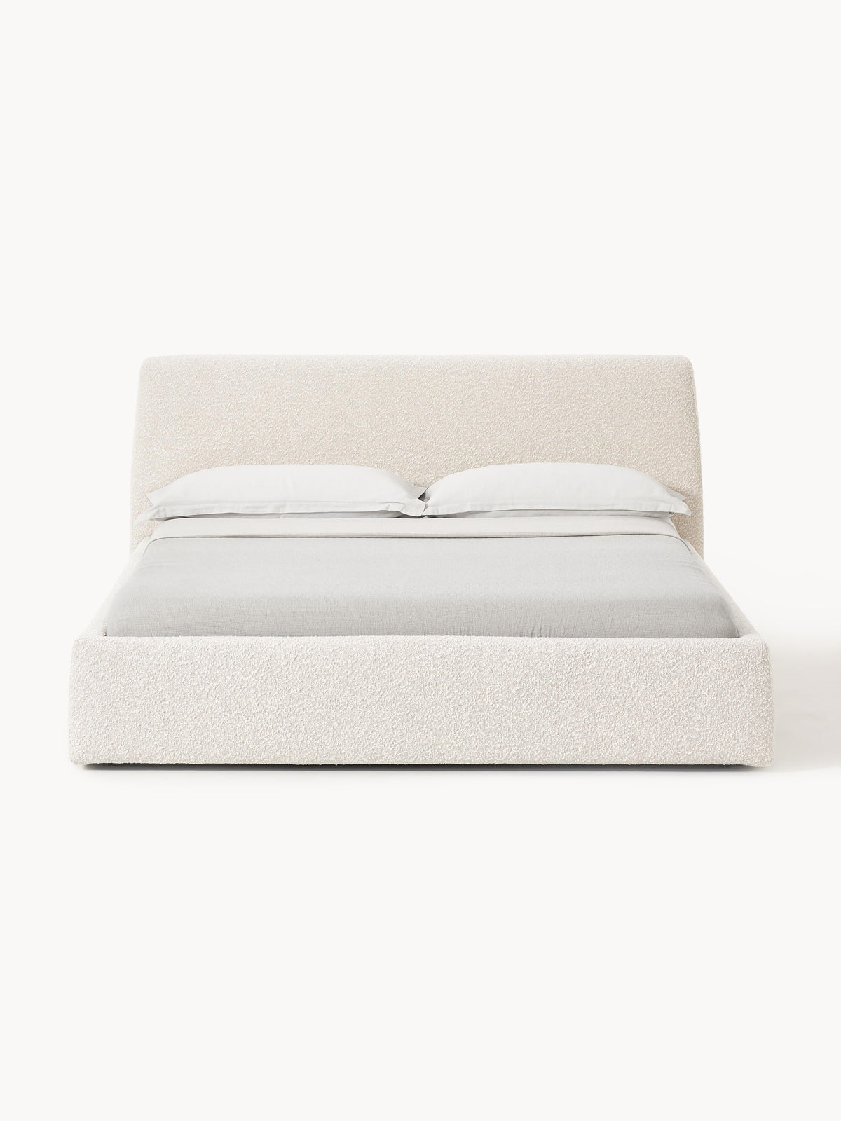 Cloud Bed in Bouclé, Upholstered