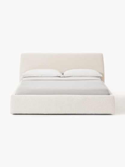 Cloud Bed in Bouclé, Upholstered