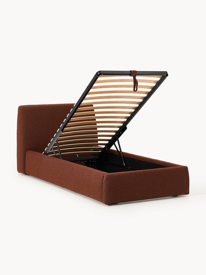 Cloud Single Bed, Bouclé, with Storage