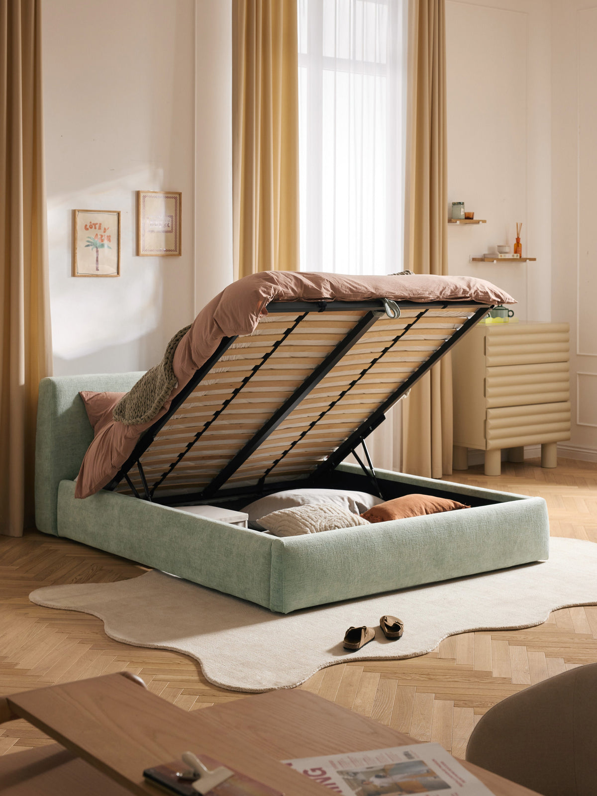 Cloud Upholstered Storage Bed Frame