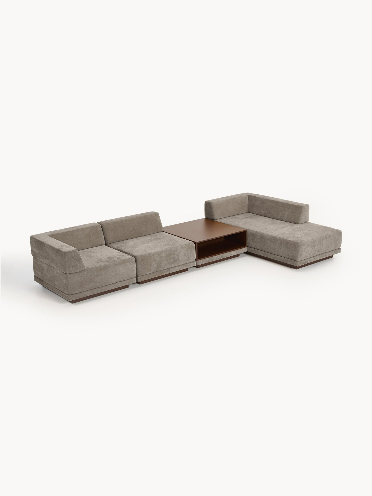 Colin 4-Seater Modular Corner Couch with Coffee Table