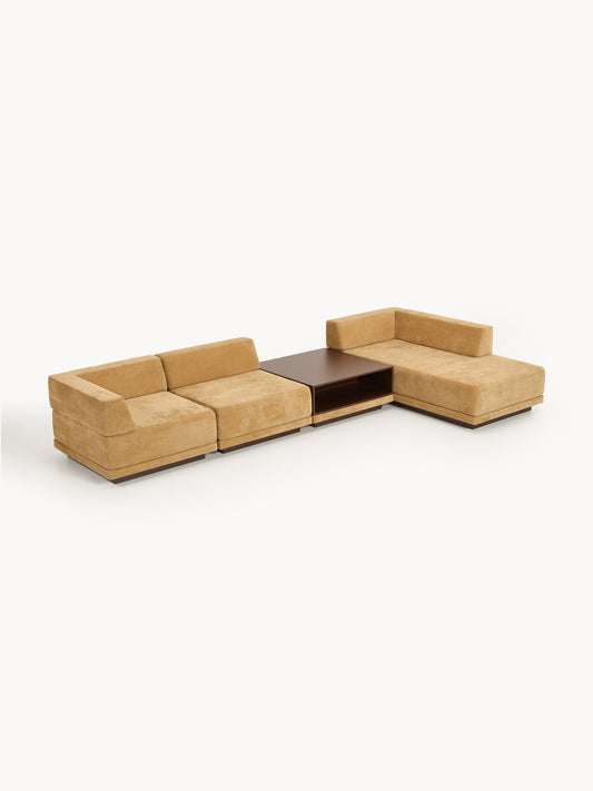 Colin 4-Seater Modular Corner Couch with Coffee Table
