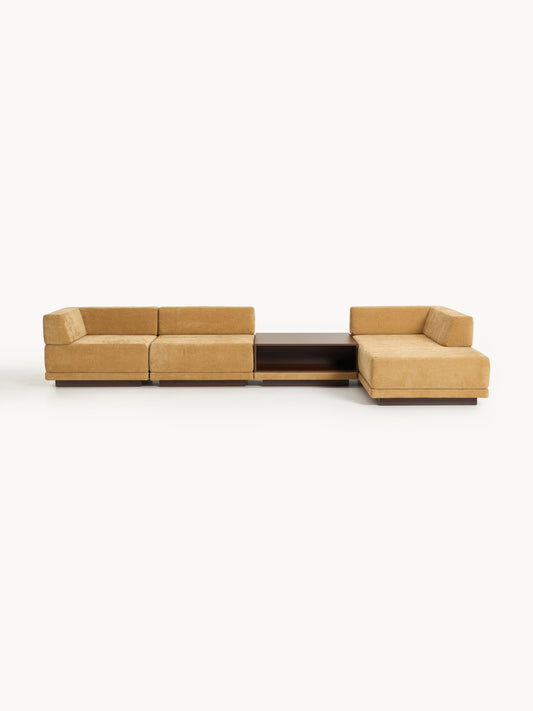 Colin 4-Seater Modular Corner Couch with Coffee Table