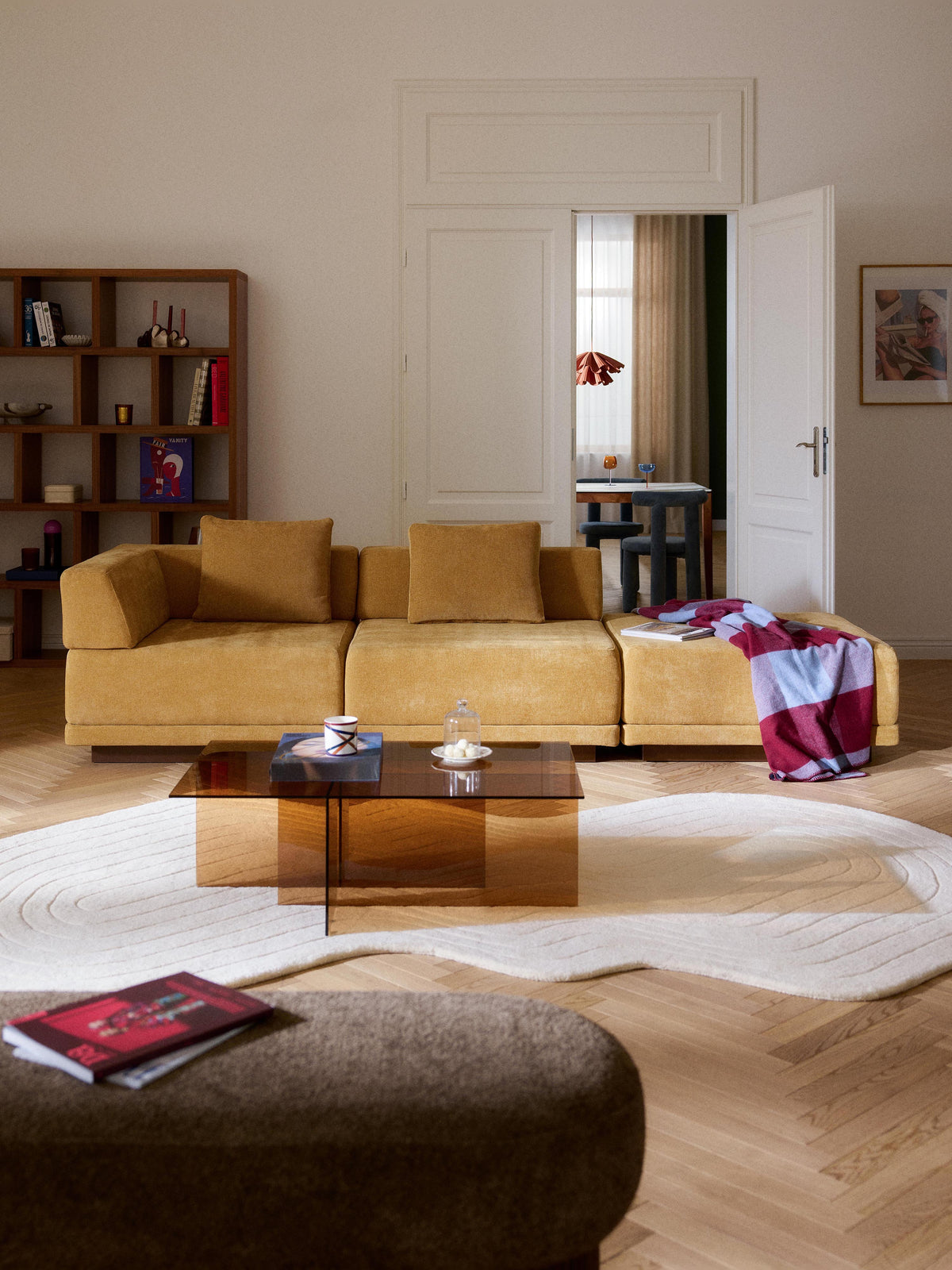 Colin Modular Sofa (4-Seater) and Ottoman