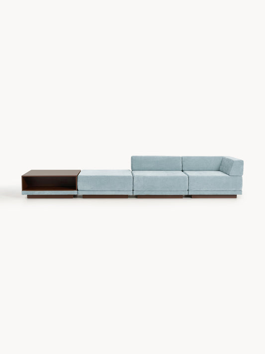 Colin Modular Sofa (4-Seater) with Ottoman & Coffee Table
