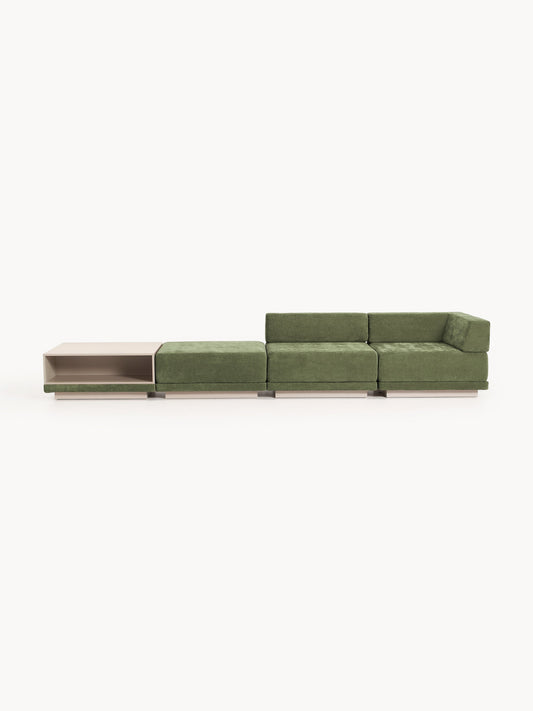 Colin Modular Sofa (4-Seater) with Ottoman & Coffee Table