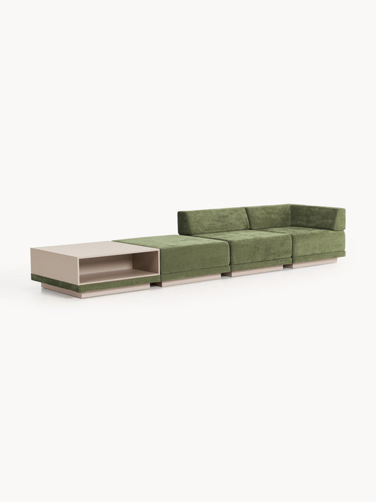 Colin Modular Sofa (4-Seater) with Ottoman & Coffee Table