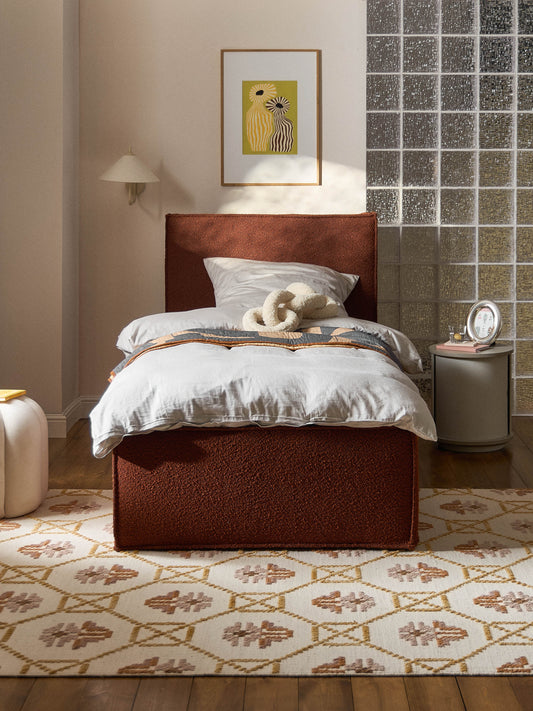 Dream Bouclé Single Bed Frame