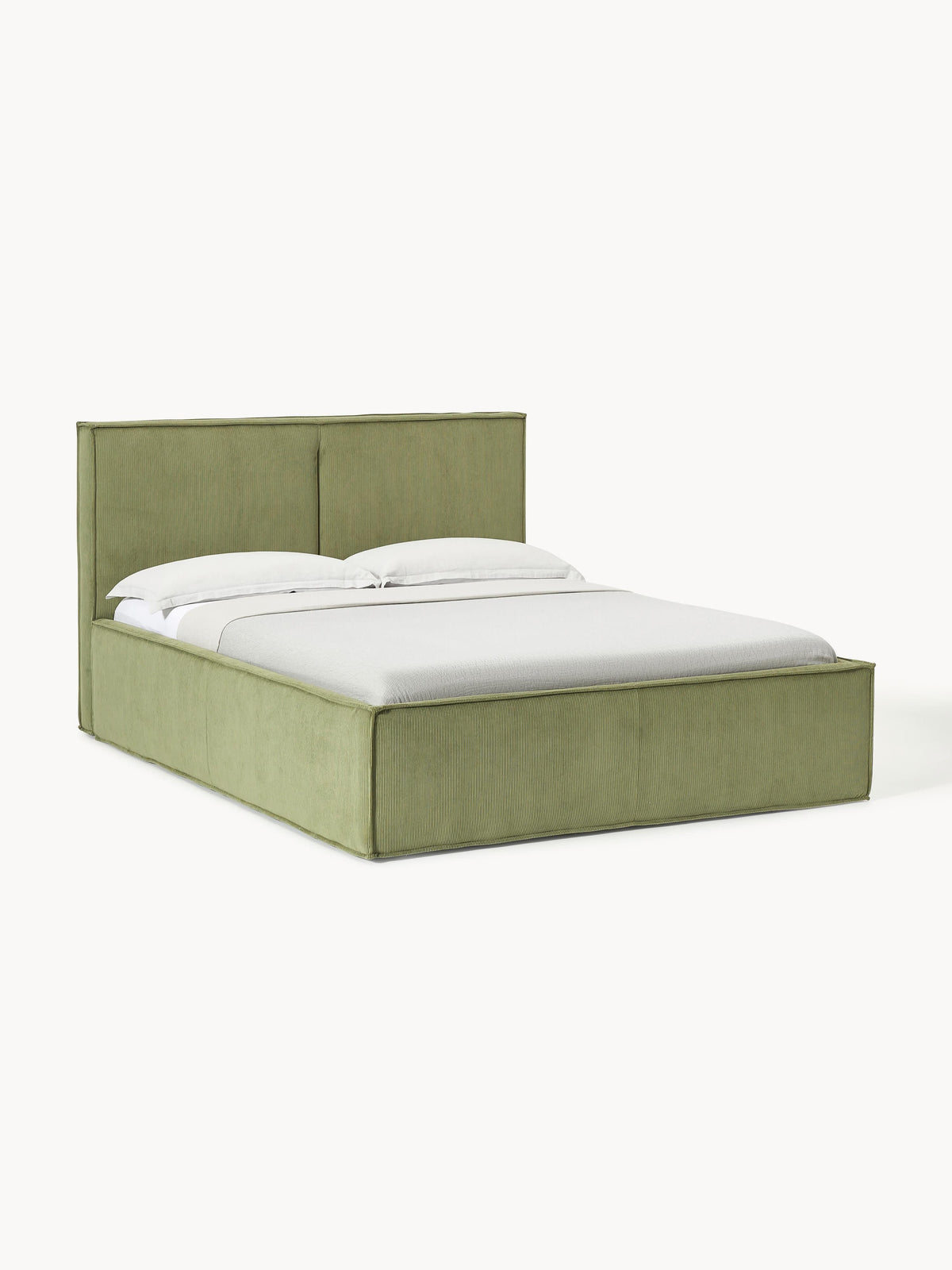 Dream Upholstered Bed in Corduroy with Storage